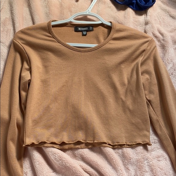 Missguided Tops - Missguided Caramel Cropped Top